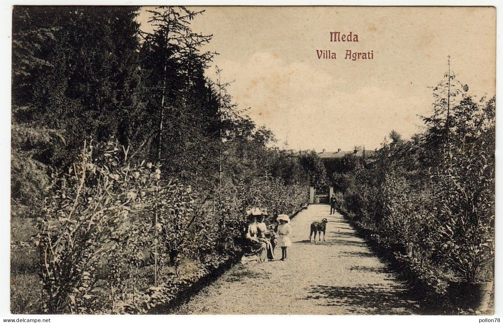 MEDA - VILLA AGRATI - MONZA - Animata - Vedi Retro - Formato Piccolo - Monza