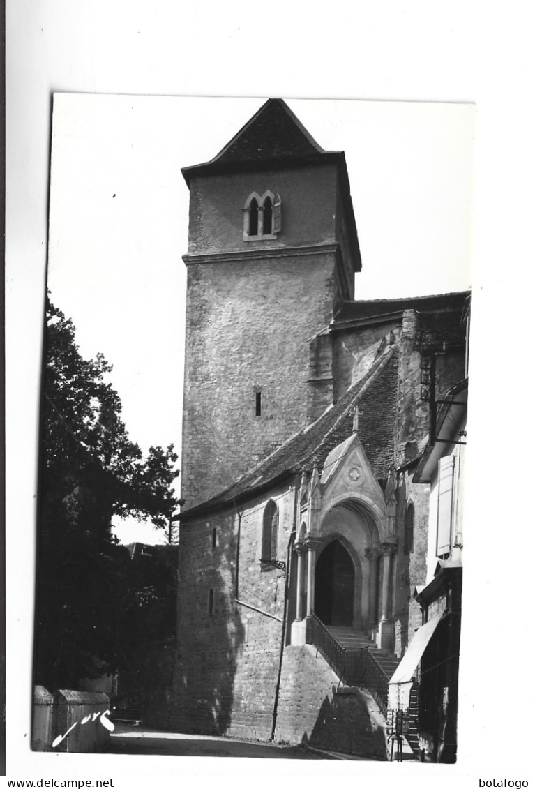 CPA PHOTO DPT 64 SALIES,DU BEARN , EGLISE ST VINCENT - Salies De Bearn