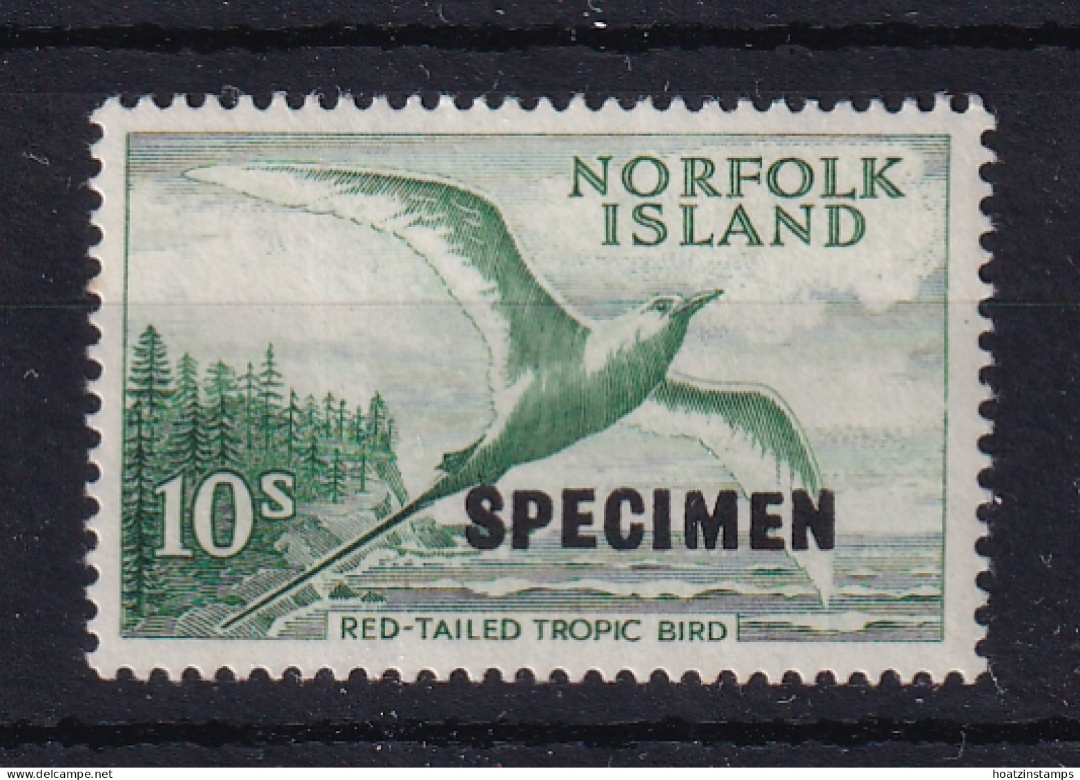 Norfolk Is: 1960/62   Pictorial   SG36s     10/-   [SPECIMEN OVPT]   MNH - Norfolkinsel