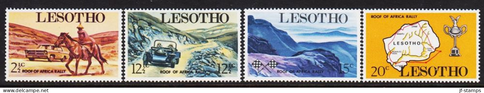 1969. LESOTHO. ROOF OF AFRICA RALLY, Complete Set With 4 Stamps. Never Hinged.  (Michel 71-74) - JF544653 - Lesotho (1966-...)