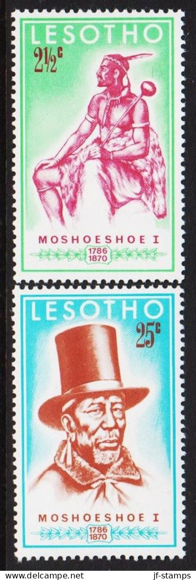 1970. LESOTHO. PMOSHOESHOE I, Complete Set With 2 Stamps. Never Hinged.  (Michel 80-81) - JF544655 - Lesotho (1966-...)