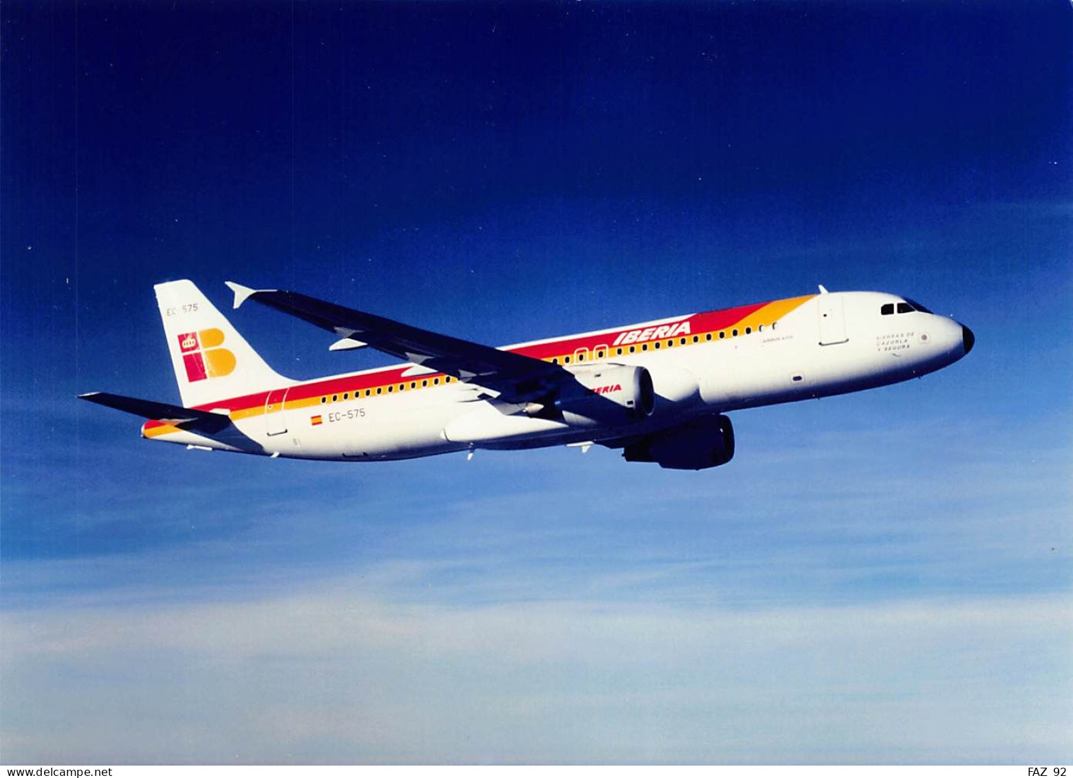 Airbus A320 In Iberia Colours -  +/- 180 X 130 Mm. - Photo Presse Originale - Aviation