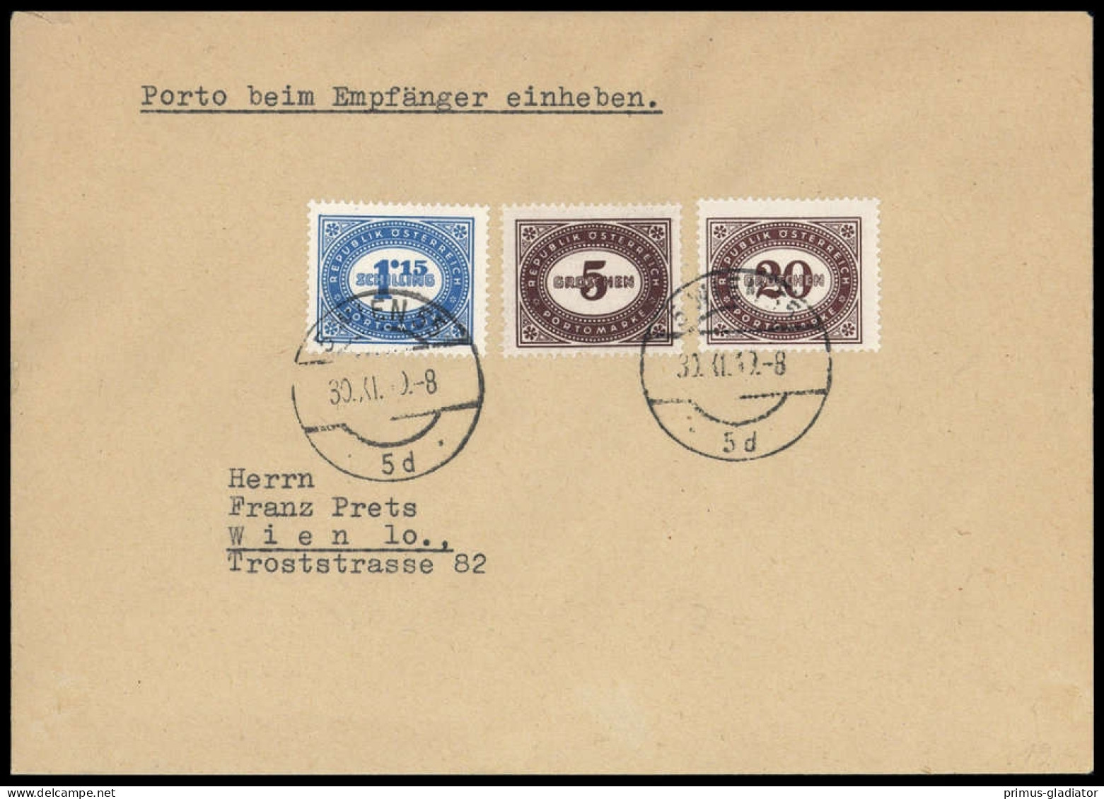 1949, Österreich, 207 U.a., Brief - Altri & Non Classificati