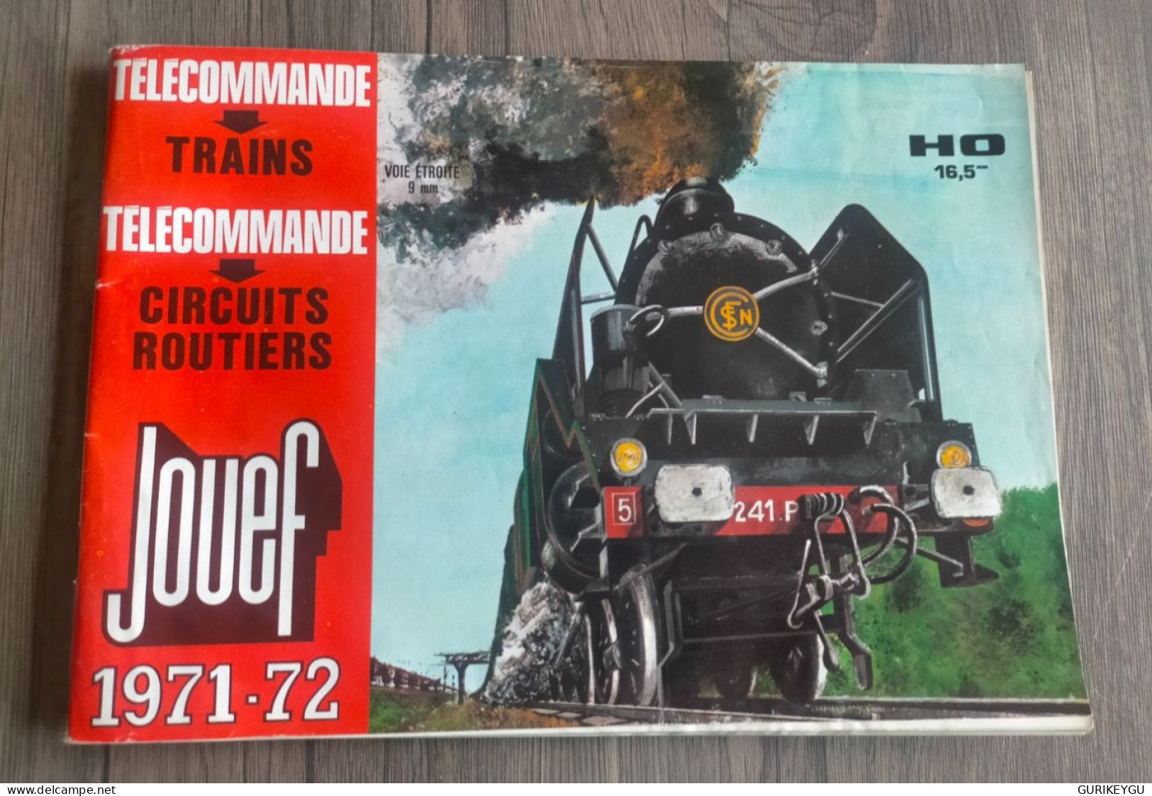 Magazine Revue Ancien Catalogue JOUEF SNCF 1971-1972 Réseaux HO TRAIN LOCO Modèles Réduits Circuit Routier Flipper  NEUF - Other & Unclassified