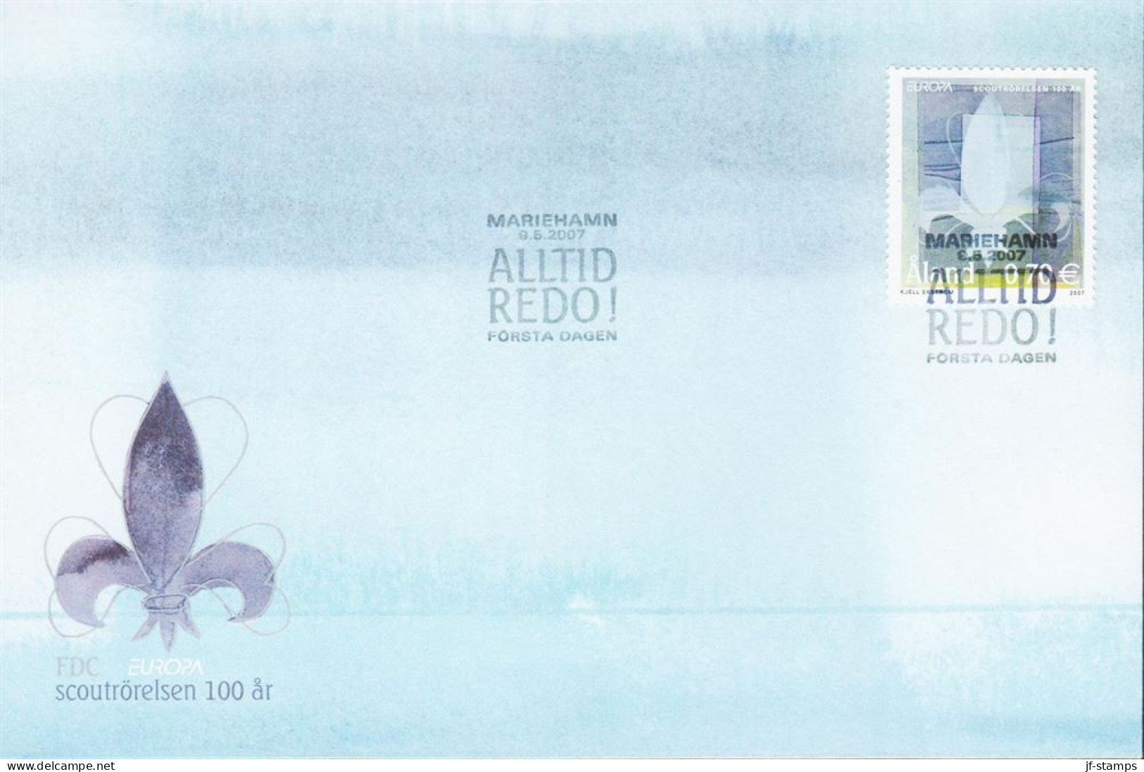 2007. ÅLAND. EUROPA Scout On FDC.  (Michel 281) - JF544675 - Ålandinseln