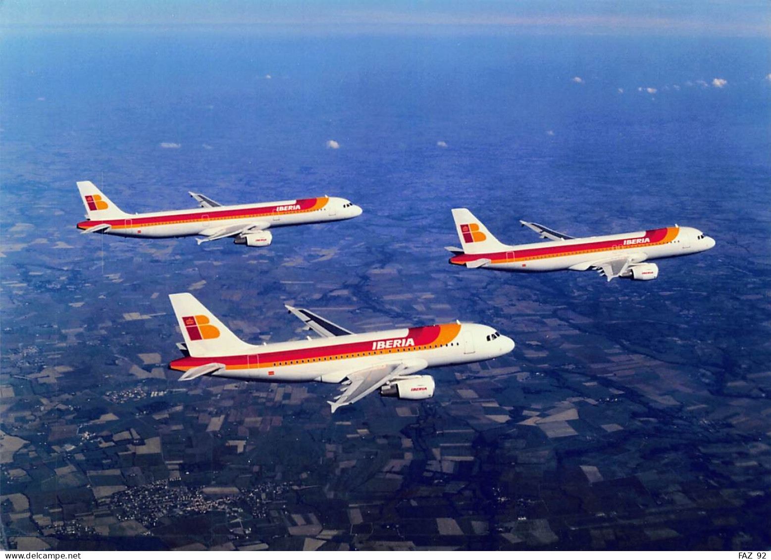 Airbus A319, A320 And A321 In Iberia Colours -  +/- 180 X 130 Mm. - Photo Presse Originale - Luftfahrt