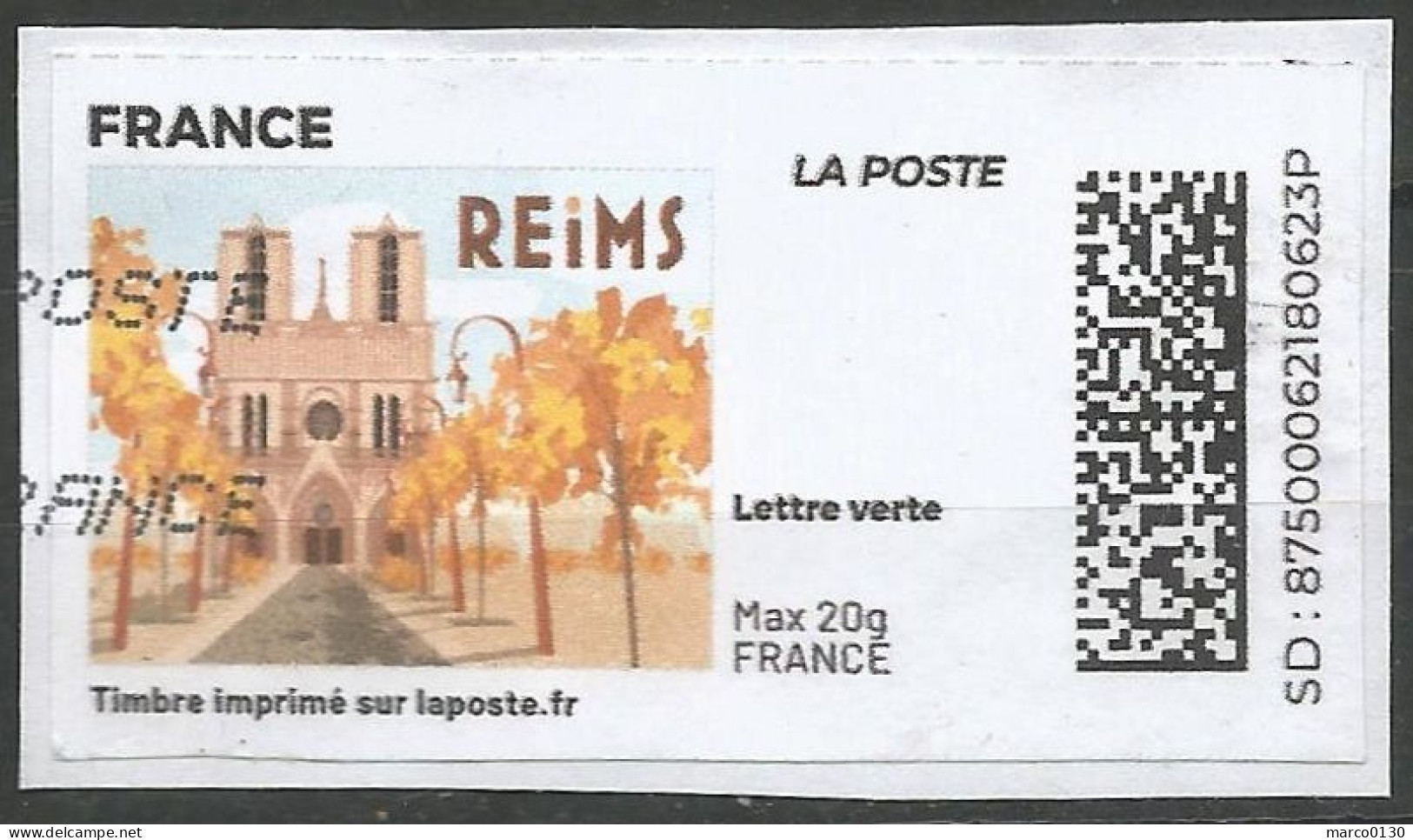 MON TIMBRE EN LIGNE  EN COULEUR OBLITERE - Used Stamps