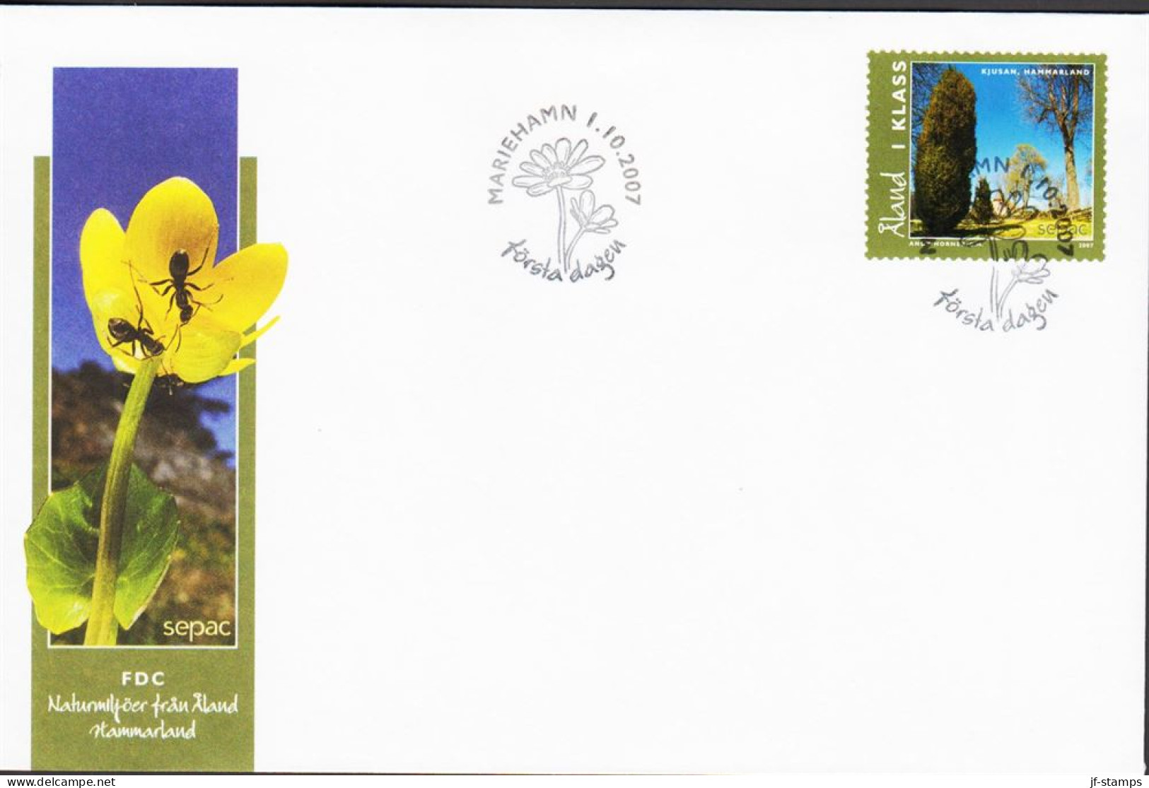 2007. ÅLAND. 1 KLASS Sepac On FDC.  (Michel 287) - JF544681 - Ålandinseln