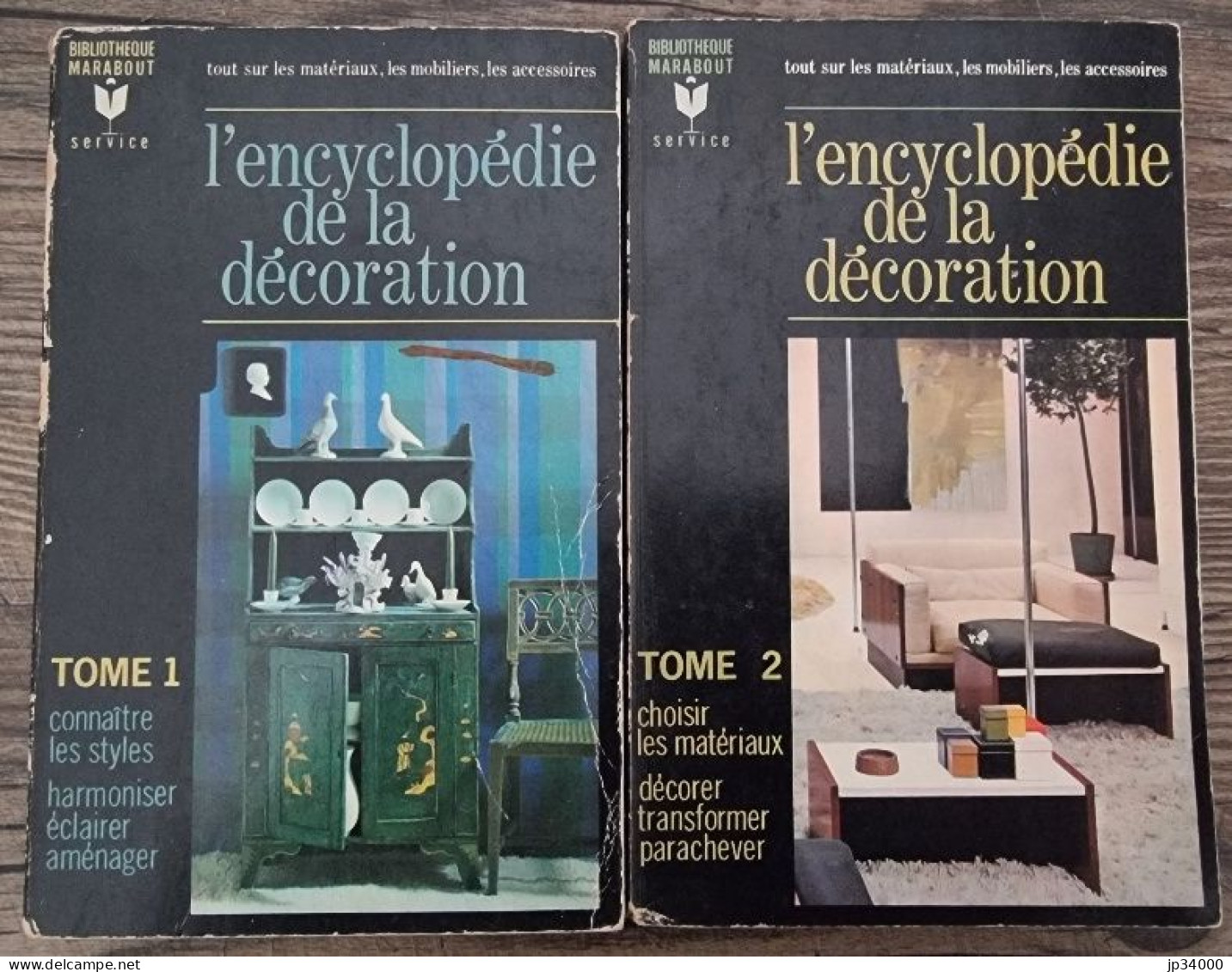 L'Encyclopédie De La Décoration. Complet En 2 Volumes. Ed. Marabout (1964) - Arte