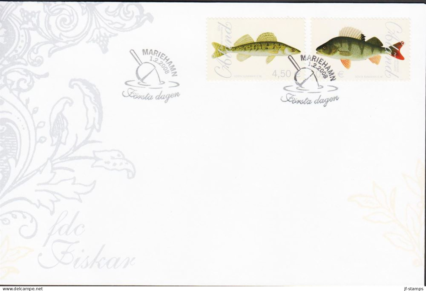 2008. ÅLAND. Fish In Complete Set On FDC.  (Michel 289-290) - JF544689 - Ålandinseln