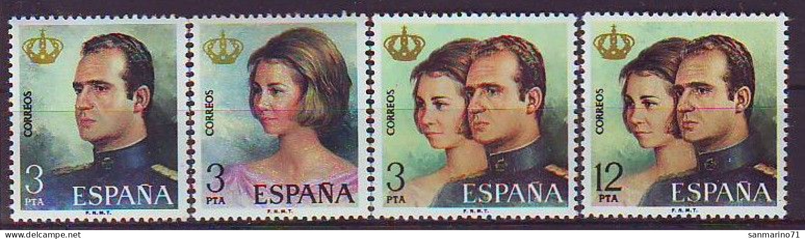 SPAIN 2195-2198,unused - Royalties, Royals