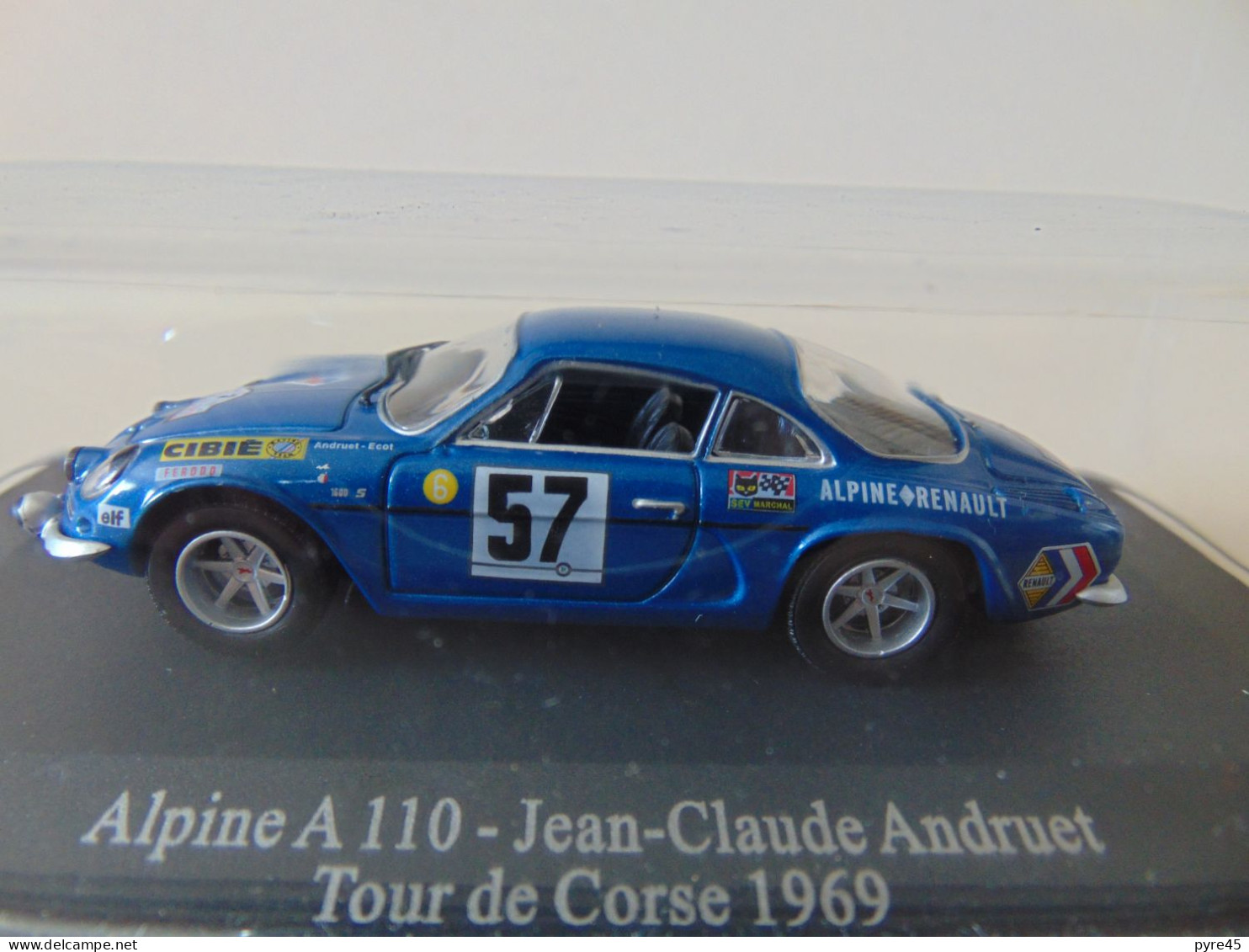 Voiture " Alpine A 110 " Jean-Claude Andruet, Tour De Corse 1969, Dans Sa Boite - Toy Memorabilia