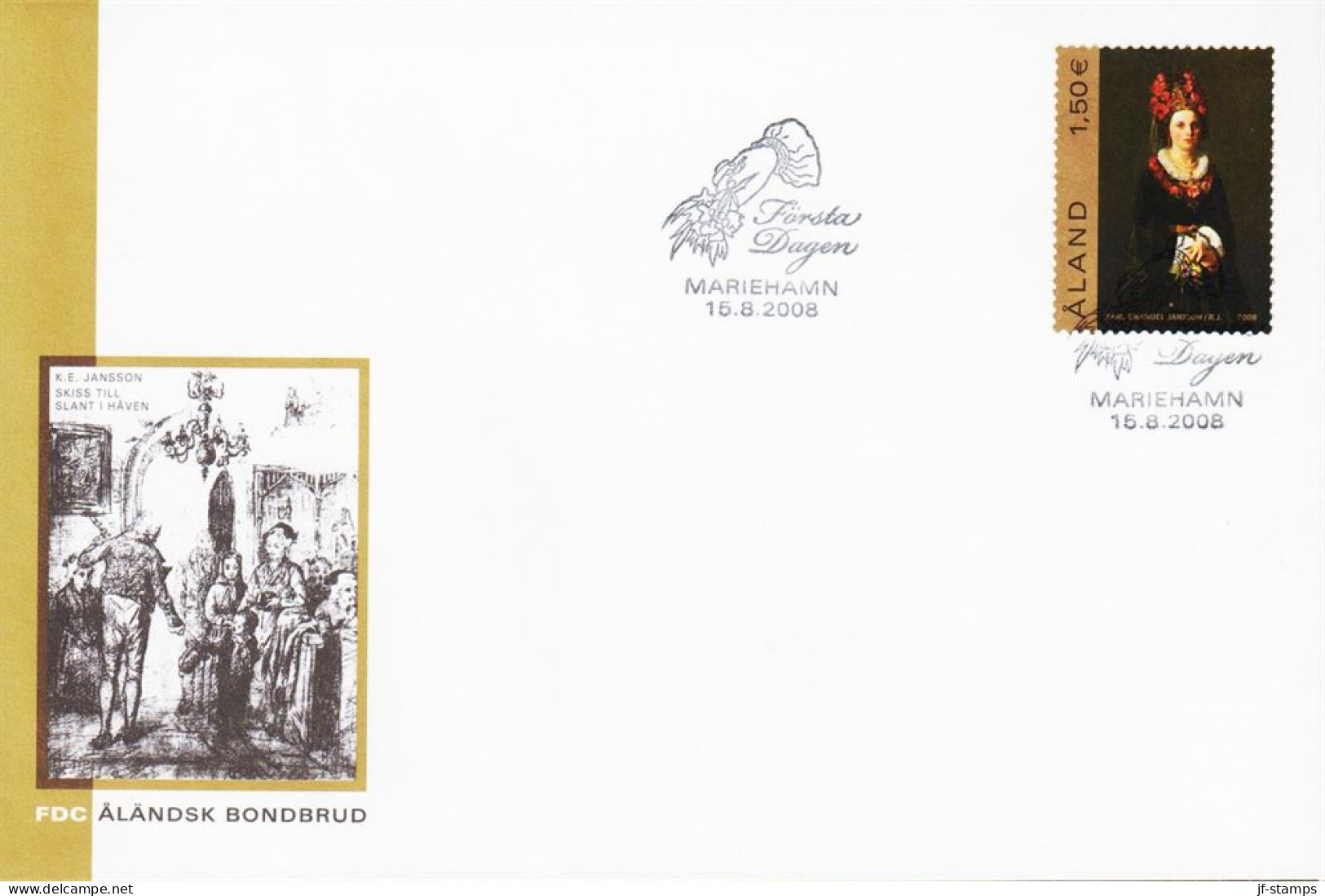 2008. ÅLAND. Painting By Karl Emanuel Jansson On FDC.  (Michel 301) - JF544703 - Aland