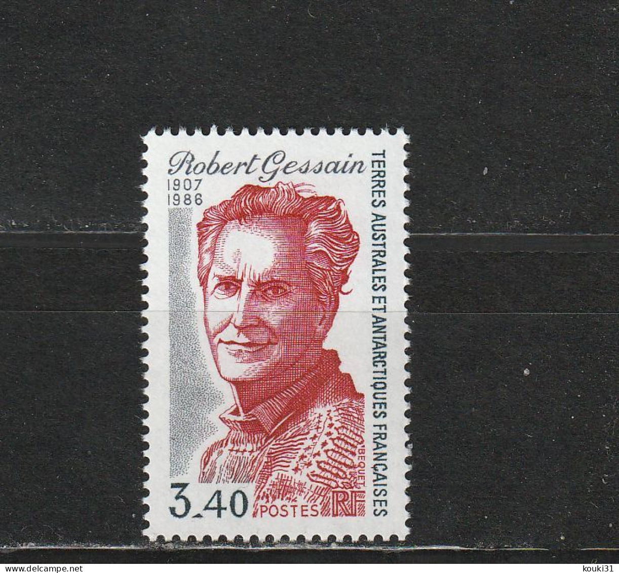 TAAF YT 134 ** : Robert Gessain , Explorateur - 1988 - Unused Stamps