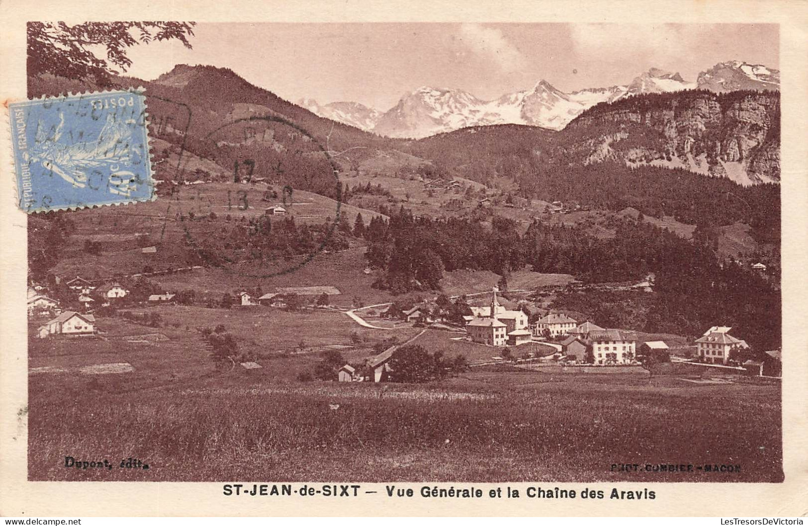 FRANCE - Saint Jean De Sixt - Vue Générale De La Ville Et La Chaîne Des Aravis - Carte Postale Ancienne - Saint-Jean-de-Sixt