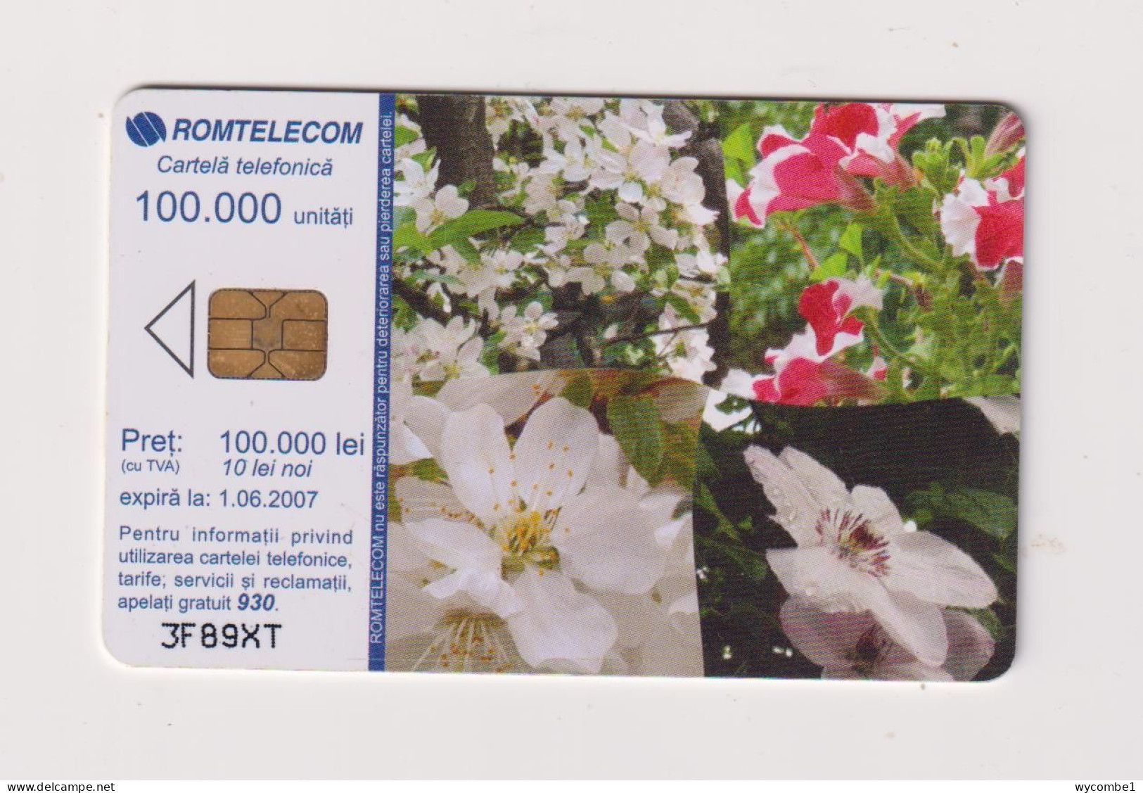 ROMANIA - Wild Flowers Chip  Phonecard - Rumania