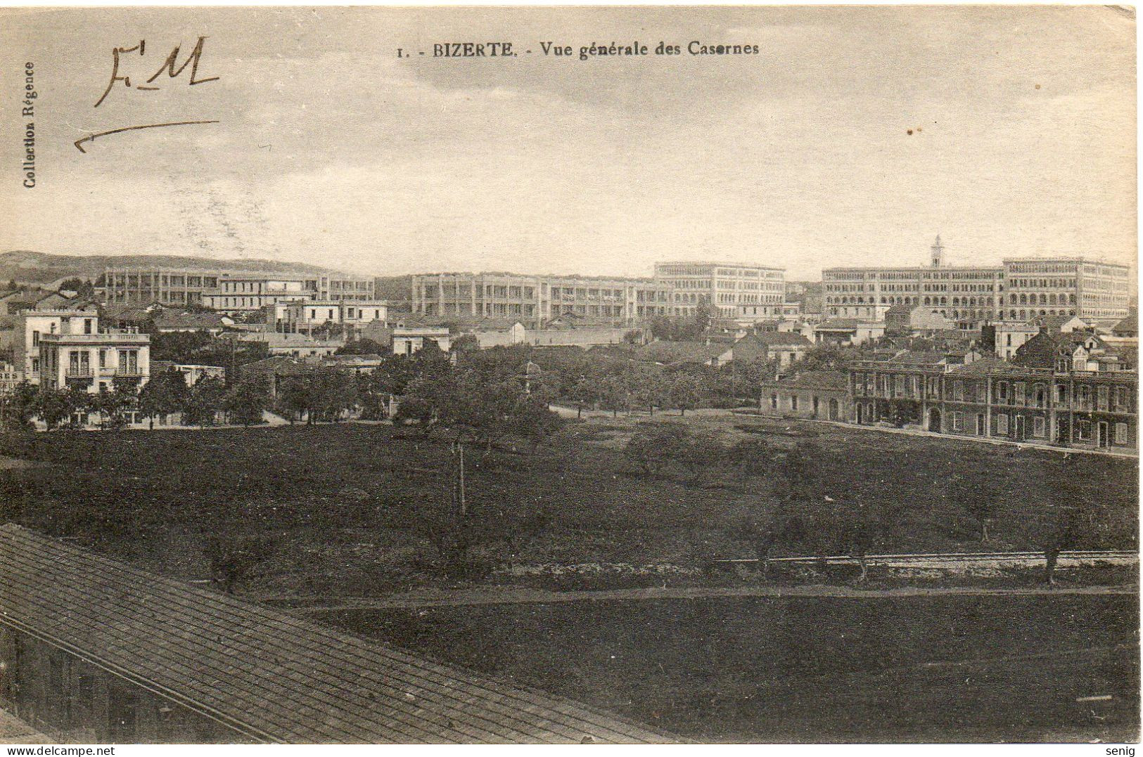 TUNISIE - BIZERTE - 1 - Vue Générale Des Casernes - Collection Régence. Leroux Alger. - Tunisie