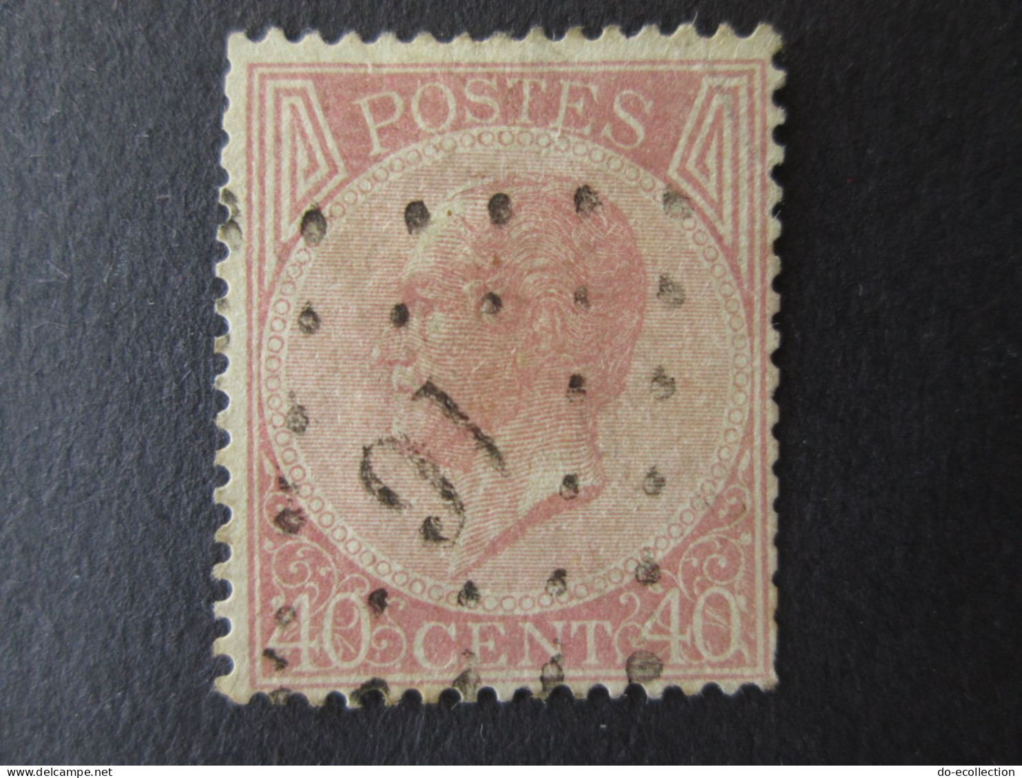 BELGIQUE 6 timbres 1865-1866 oblitération 12/16/89/141/332/357 10c 20c 30c 40c Leopold I Belgie Belgium timbre stamps