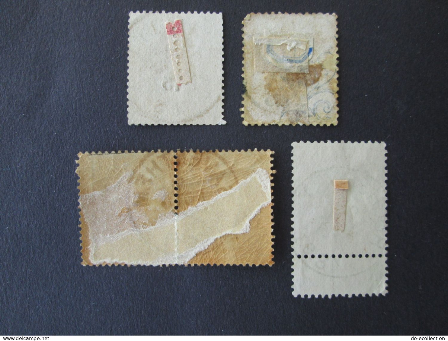BELGIQUE 5 Timbres WALCOURT 1875 SAVENTHEM 1880 WACKEN ROCHEFORT 1893 Leopold II Belgie Belgium Timbre Stamps - Otros & Sin Clasificación