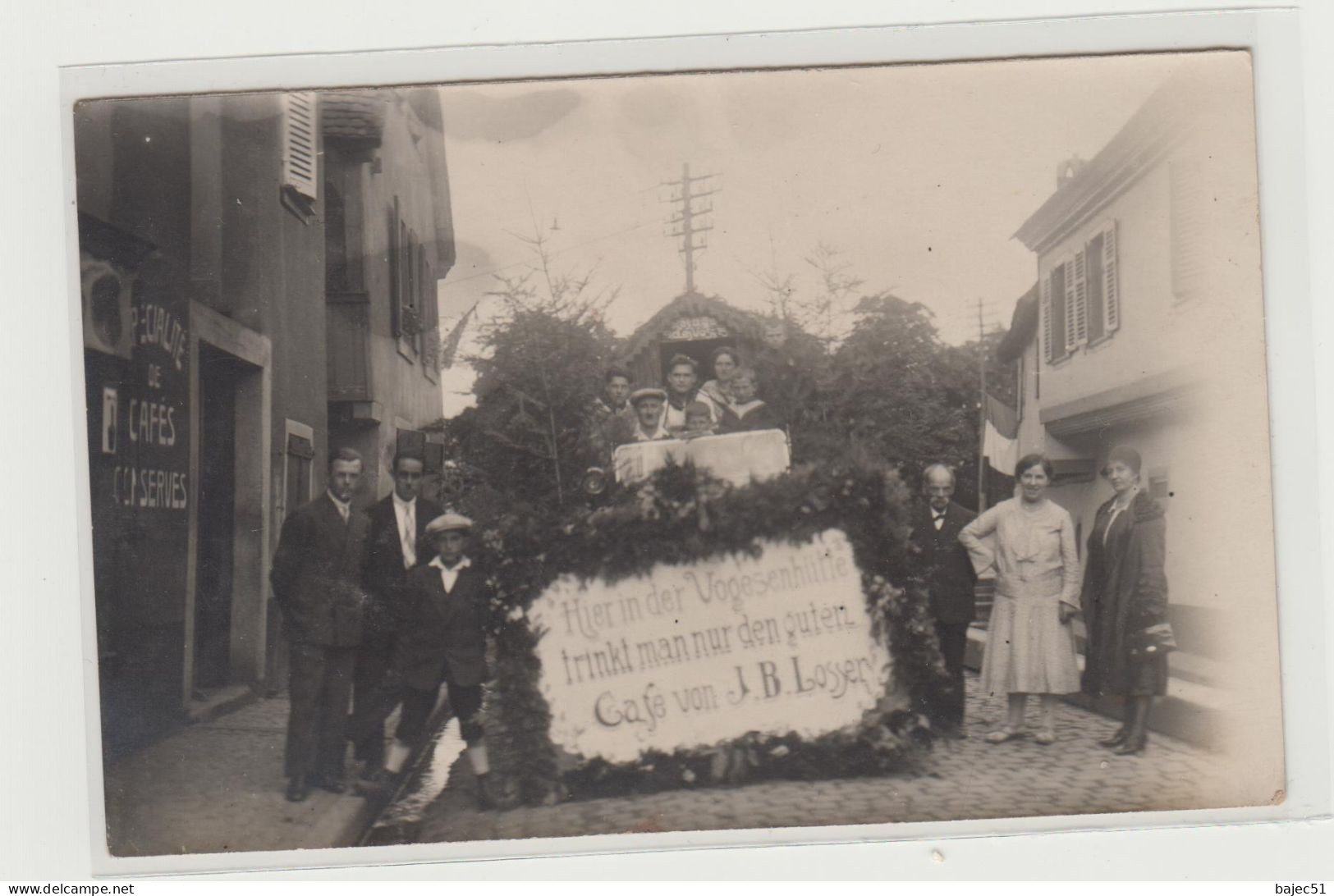 Carte Photo Café J B Losser - Sonstige & Ohne Zuordnung