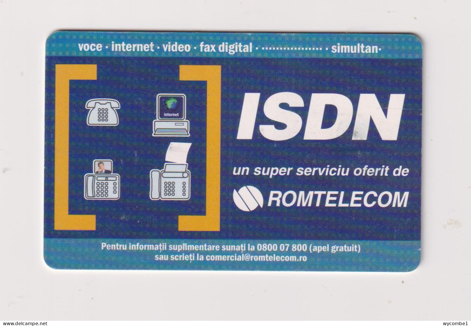 ROMANIA - ISDN Chip  Phonecard - Roemenië