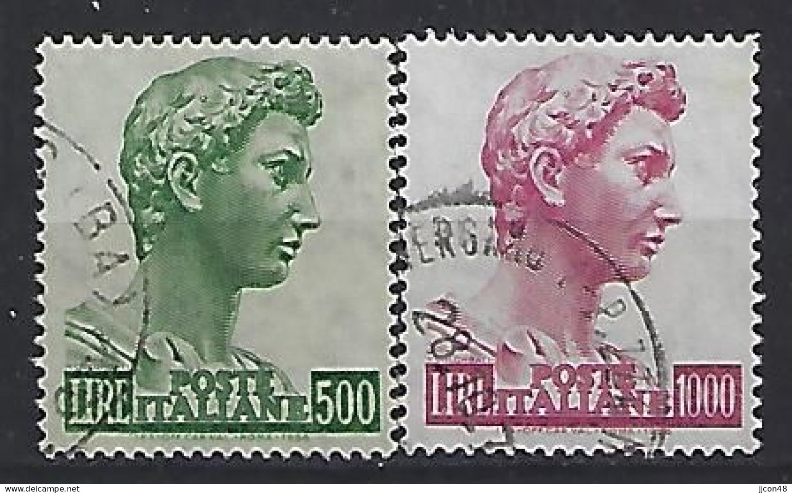 Italy 1957-74  San Giorgio (o) Mi.981 Y A + 982 Y C - 1946-60: Used