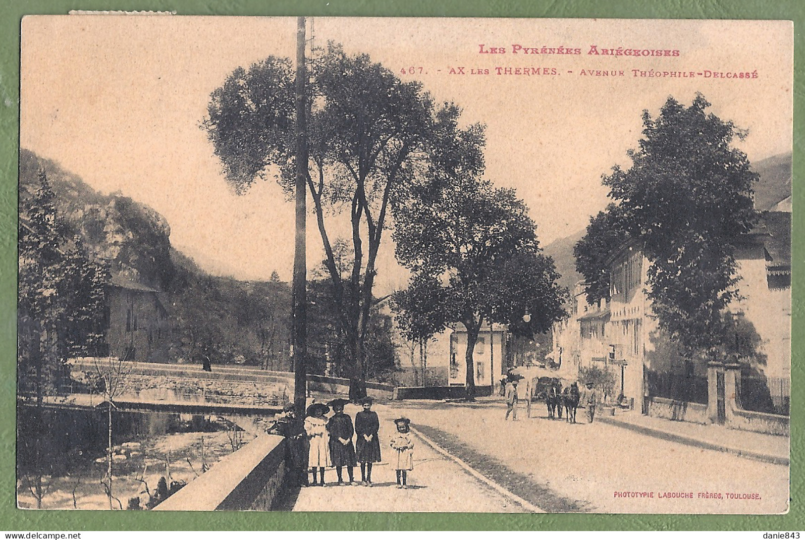 CPA - ARIEGE - AX LES THERMES - AVENUE THÉOPHILE DELCASSÉ - Animation, Petit Atellage - Ax Les Thermes