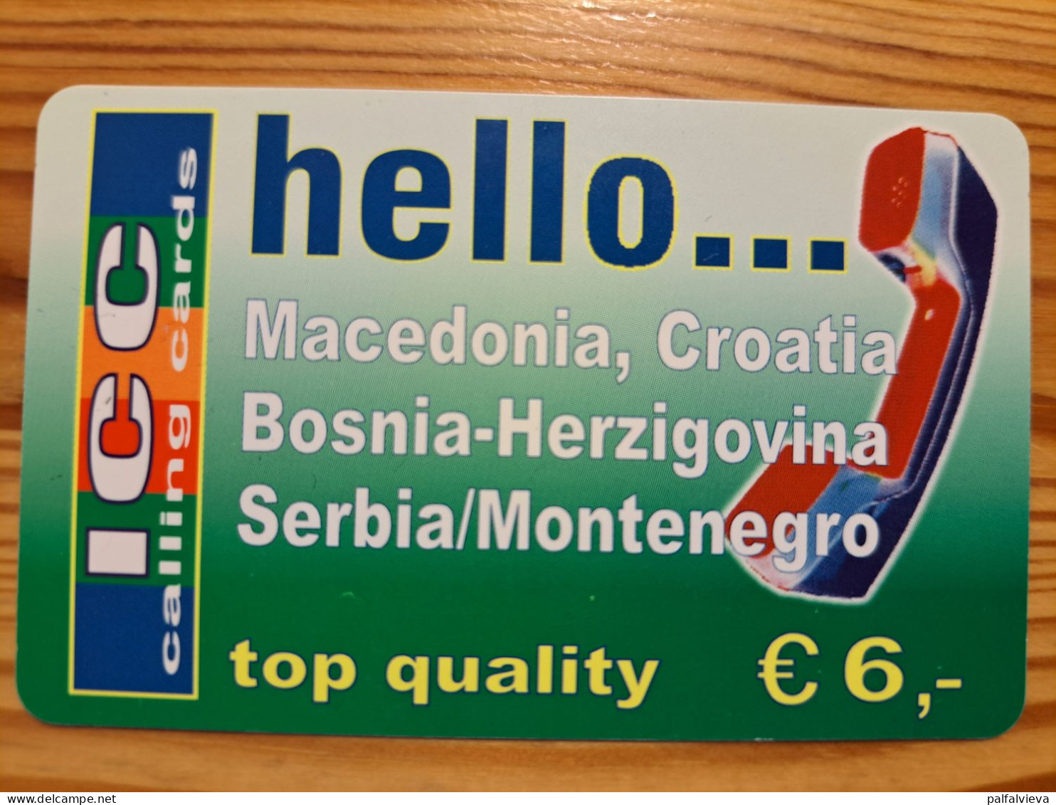 Prepaid Phonecard Austria, ICC - Hello - DUMMY - Austria