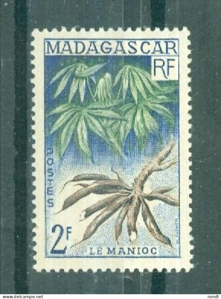 MADAGASCAR - N°332* MH Trace De Charnière SCAN DU VERSO - Produits Agricoles Locaux. - Ongebruikt