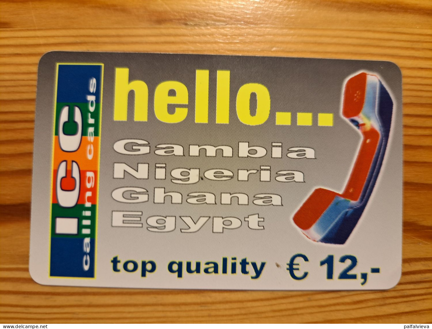 Prepaid Phonecard Austria, ICC - Hello - DUMMY - Austria