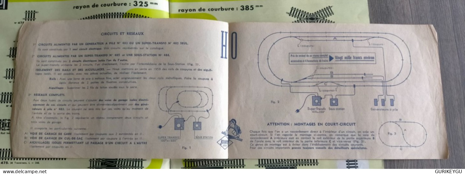 Magazine Revue Ancien Catalogue JOUEF SNCF 1960 Réseaux HO TRAIN LOCO Modèles Réduits  + TARIF - Other & Unclassified