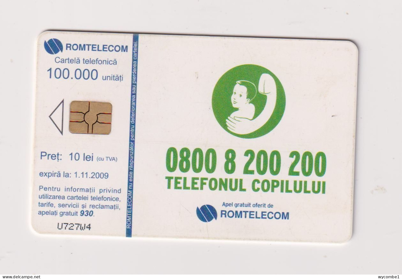 ROMANIA - Child Protection And Christmas Chip  Phonecard - Rumänien