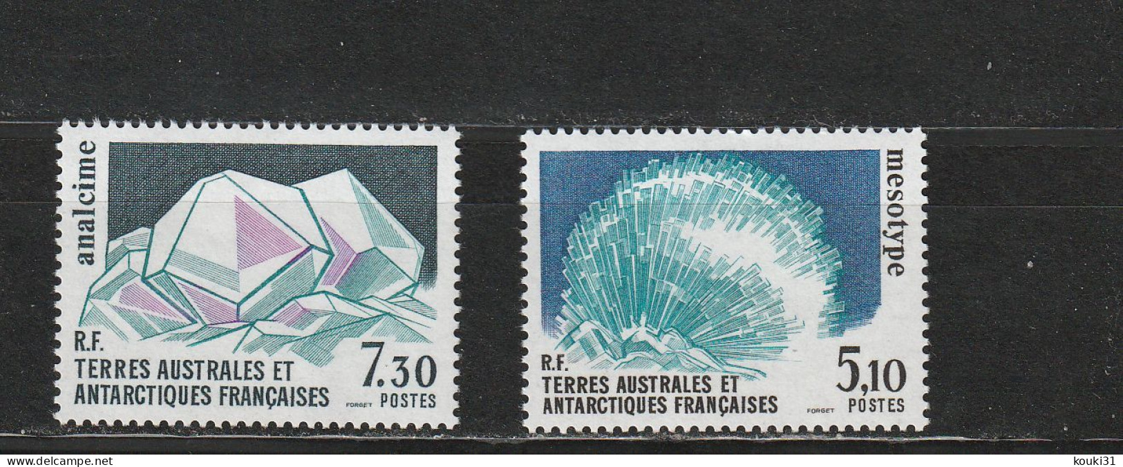 TAAF YT 144/5 ** : Mésotype , Amalcime - 1989 - Unused Stamps