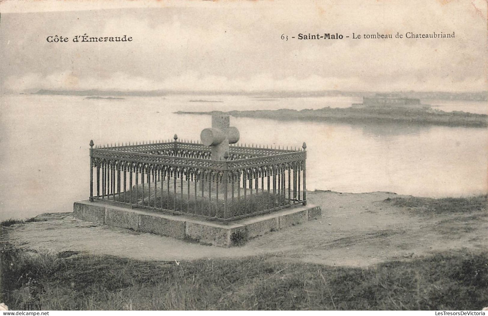 FRANCE - Saint Malo - Le Tombeau De Chateaubriand - Côte D'Emeraude - Carte Postale Ancienne - Saint Malo