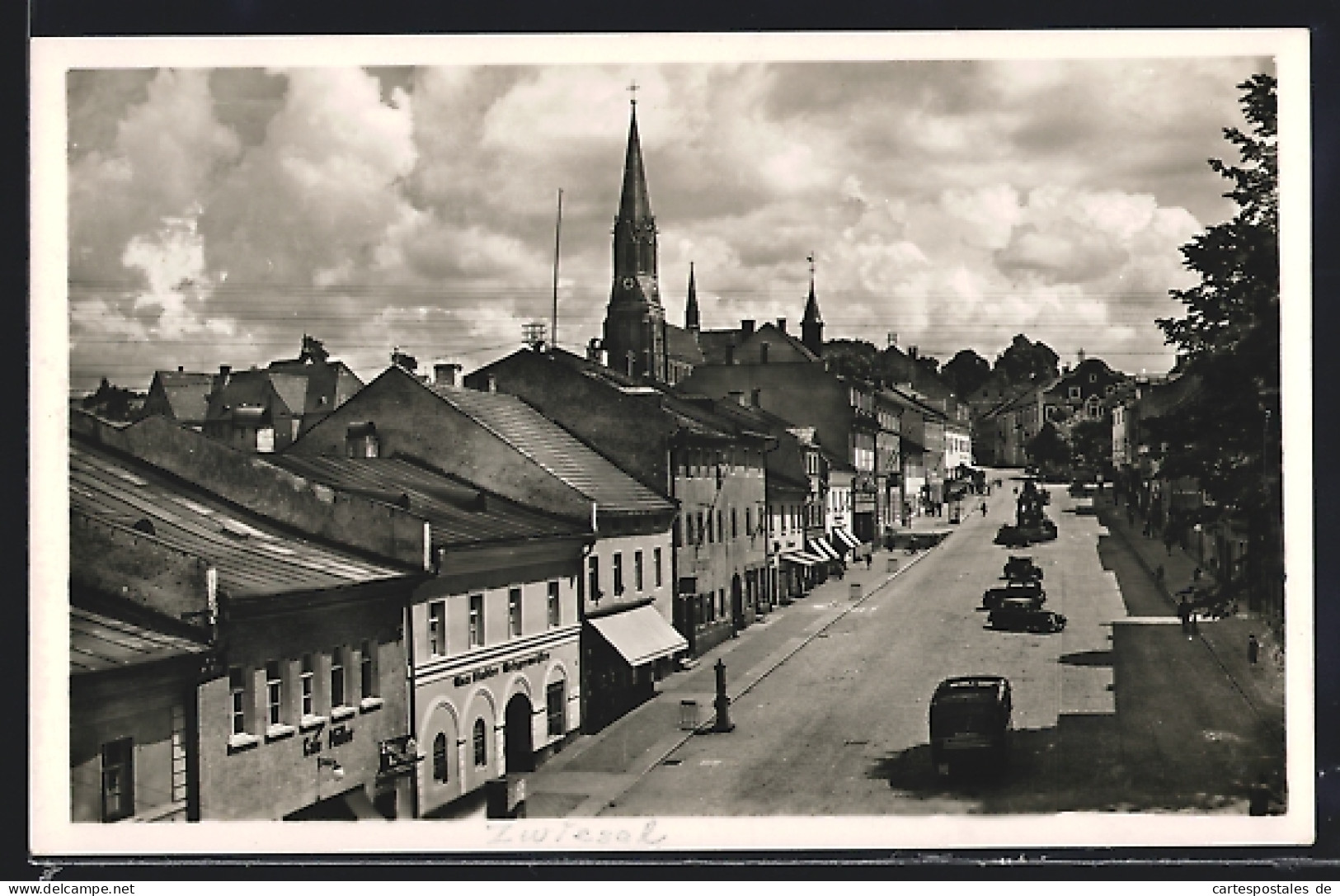 AK Zwiesel / Bayr. Ostmark, Blick Zum Platz  - Zwiesel