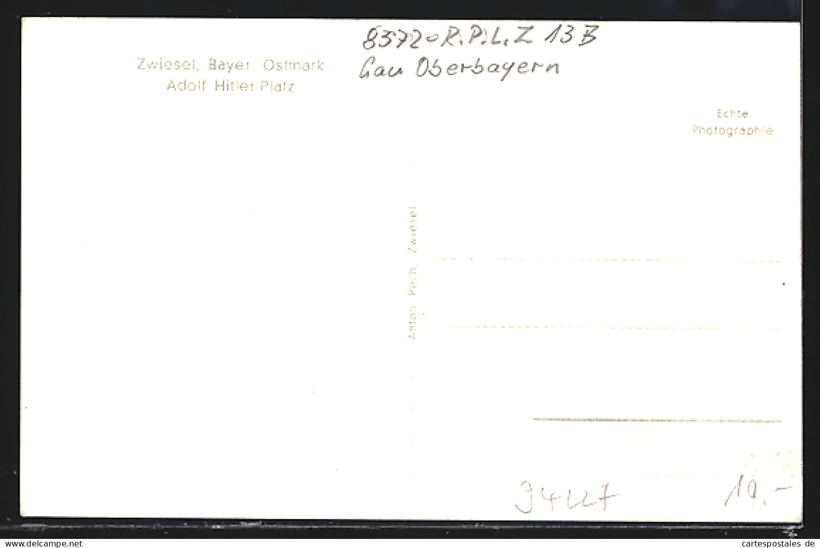 AK Zwiesel / Bayr. Ostmark, Blick Zum Platz  - Zwiesel