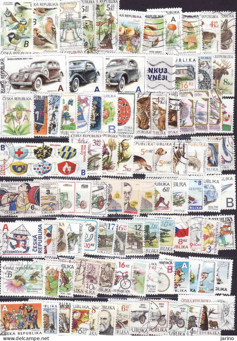 Czech Republic - More Than 300 Different Large Used Postage Stamps 2000-2022 - Lots & Kiloware (max. 999 Stück)