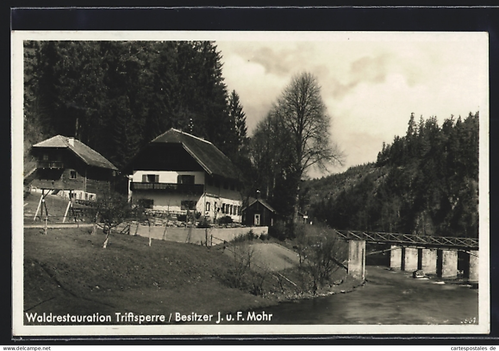 AK Passau, Gasthaus Triftsperre V. J. Mohr  - Passau