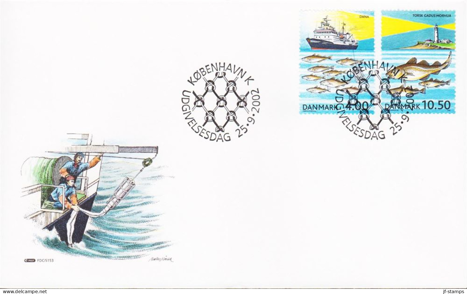 2002. DANMARK. Maritime Research Complete Set On FDC 25.9.2002.  (Michel 1316-1317) - JF544786 - Cartas & Documentos