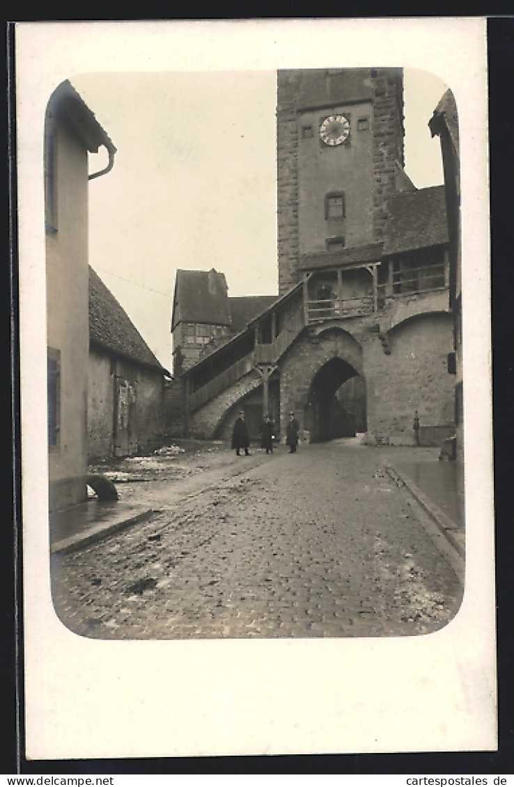 Foto-AK Rothenburg /Tauber, Strassenpartie Um Ca. 1930  - Rothenburg O. D. Tauber