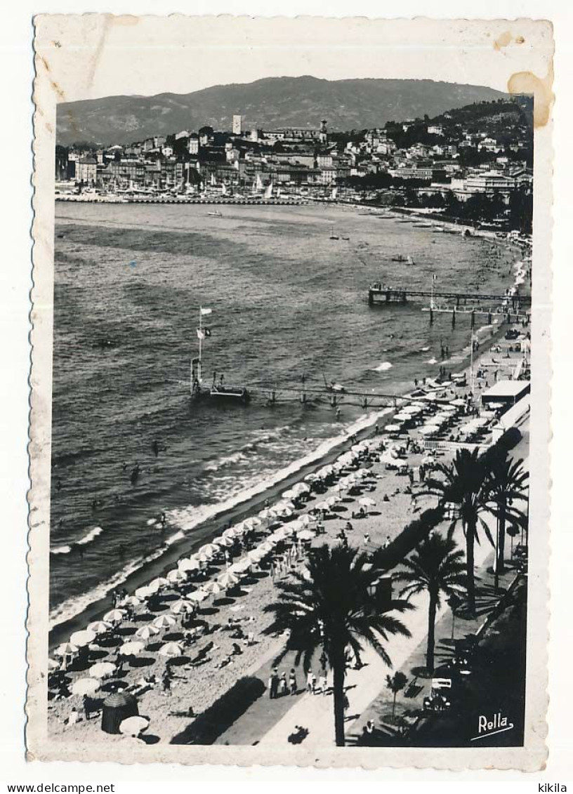 CPSM  Dentelée 10.5 X 15 Alpes Maritimes CANNES Le "Palm Beach" Port Et Barques De Pêche  Peugeot 203  Citroen Traction - Cannes