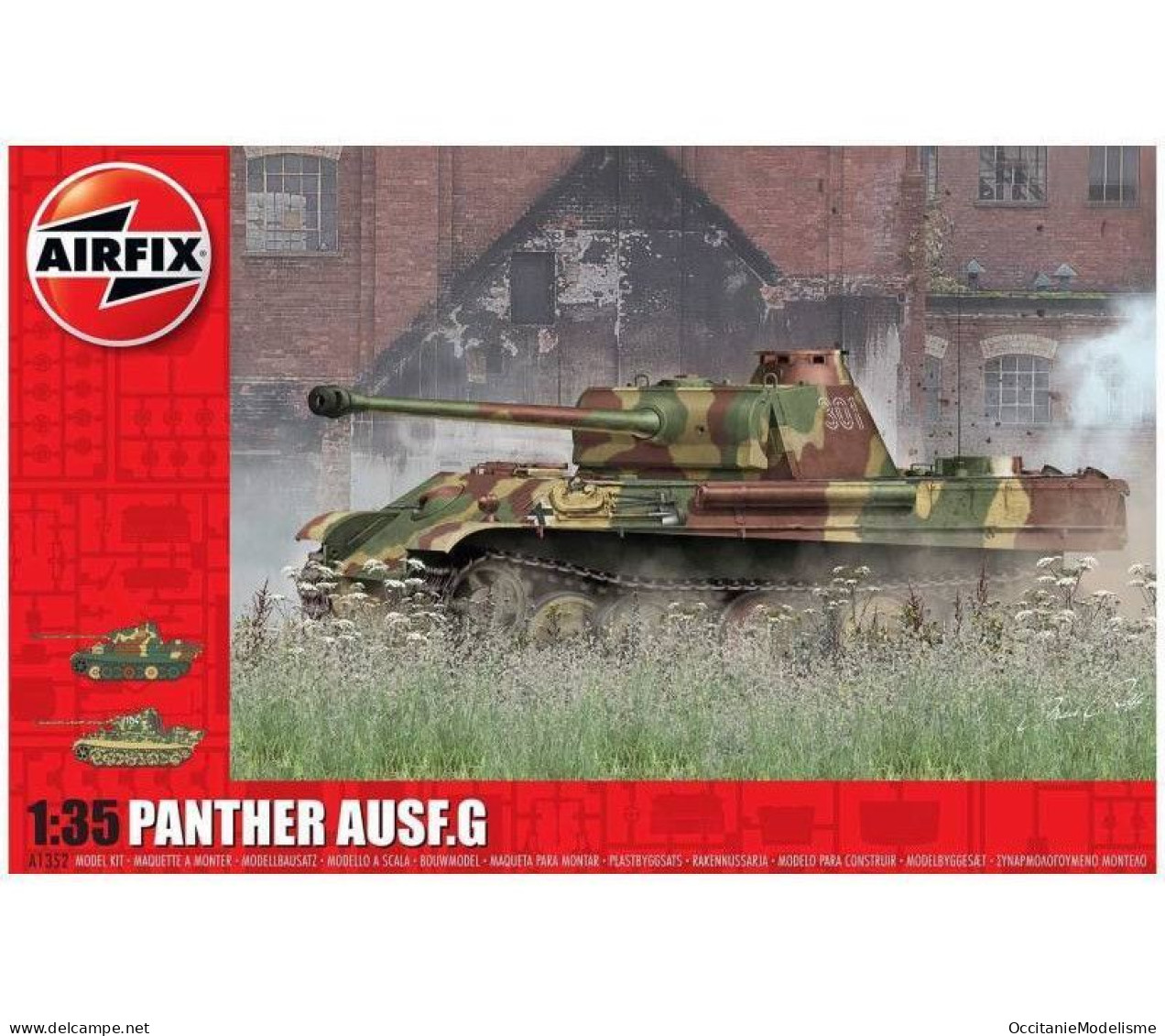 Airfix - Char PANTHER AUSF.G Tank Maquette Kit Plastique Réf. A1352 Neuf NBO 1/35 - Véhicules Militaires