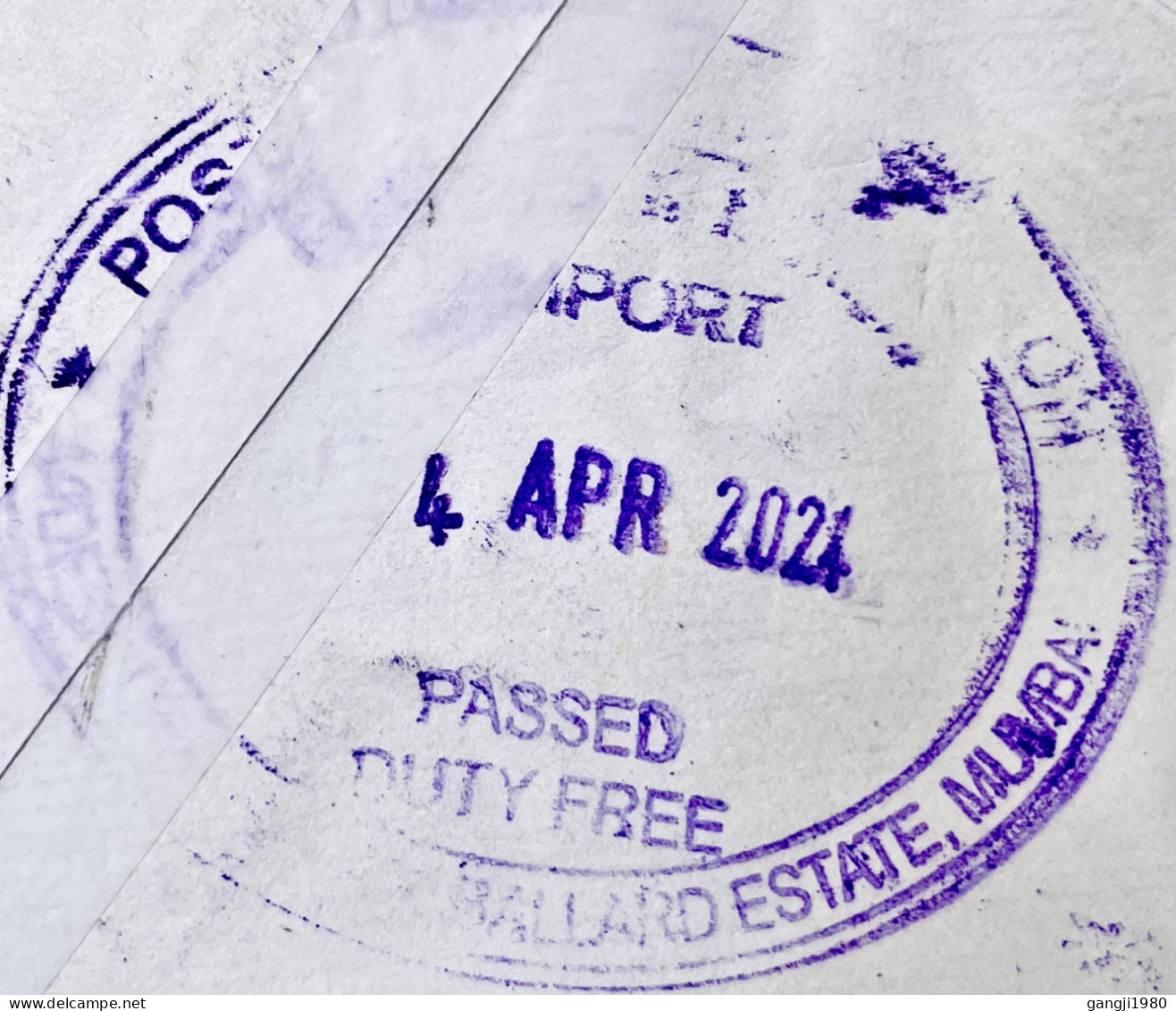 MACEDONIA REGISTER COVER 2024, USED TO INDIA, MULTI 8 STAMP, 2001 HOUSE, NATIONAL UNIVERSITY, PRILEP 2019, SKOPJE CITY C - Macédoine Du Nord