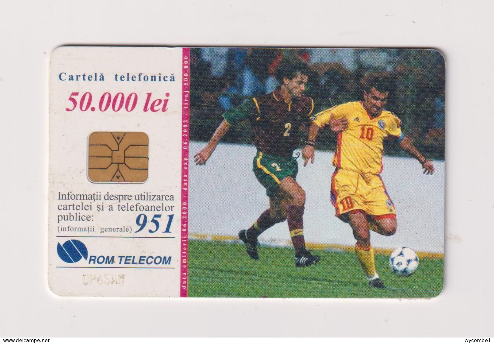 ROMANIA - Football Chip  Phonecard - Roumanie