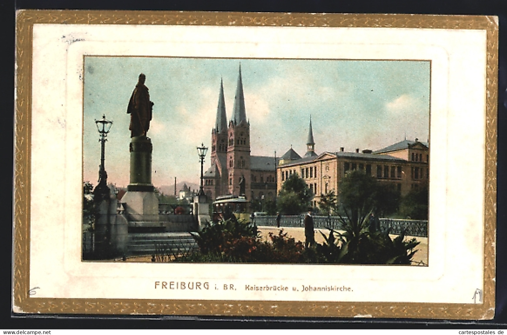 AK Freiburg I. Br., Kaiserbrücke Und Johanniskirche  - Freiburg I. Br.