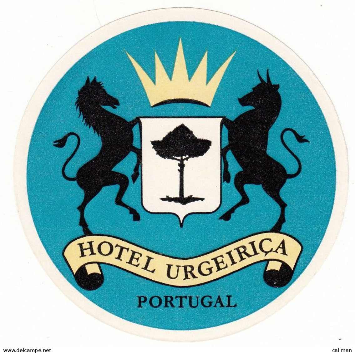 ETICHETTA LABEL ORIGINALE ALBERGO HOTEL URGEIRICA PORTUGAL - Sonstige & Ohne Zuordnung