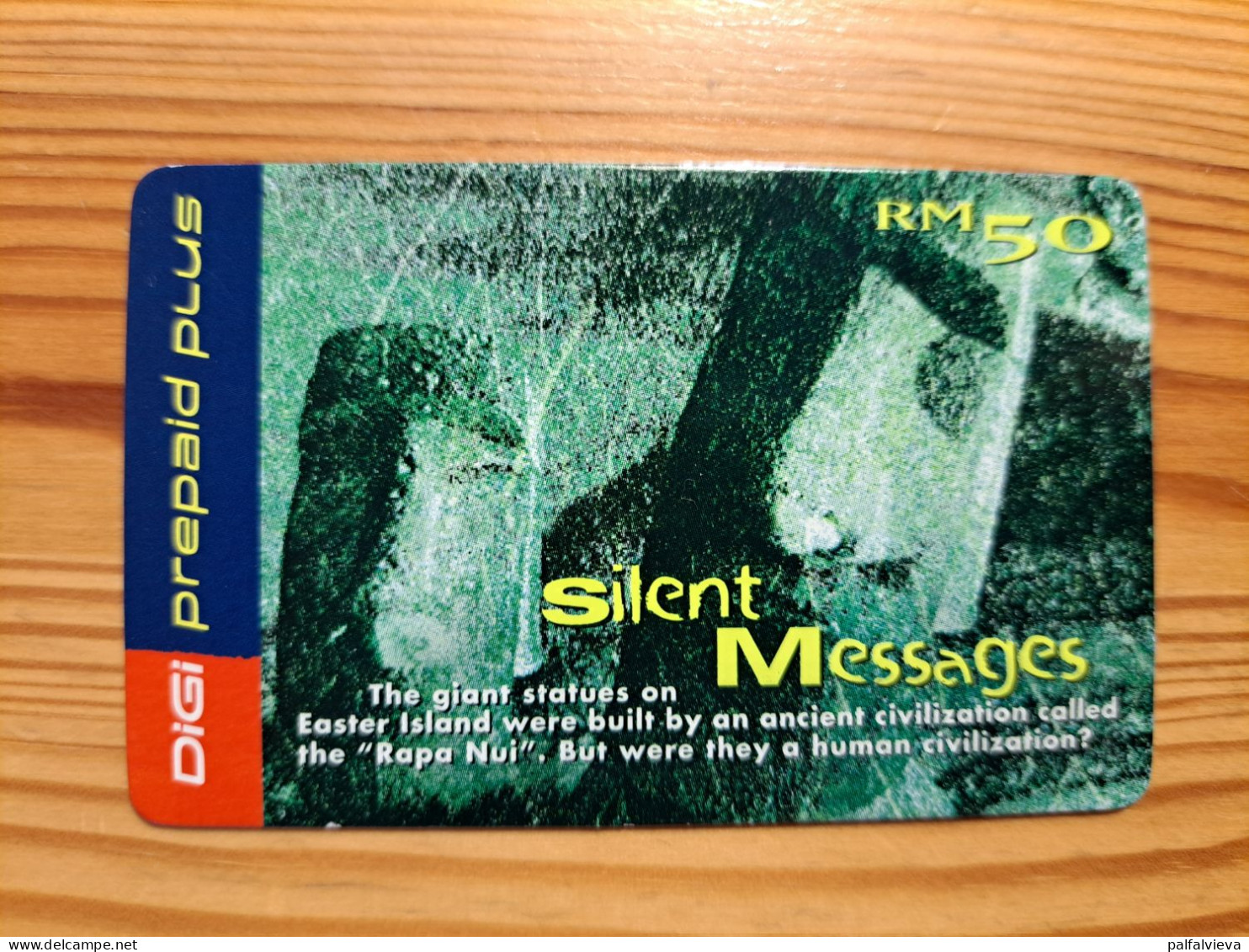 Prepaid Phonecard Malaysia, Digi - Easter Islands, Sculpture - Malesia