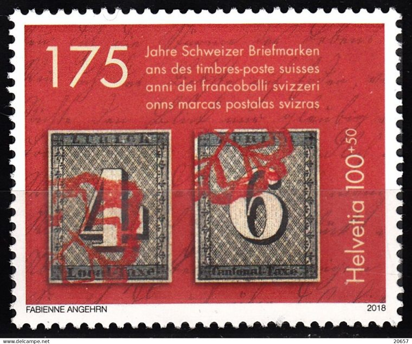 Suisse Helvetia 2457 Philatelie - Timbres Sur Timbres