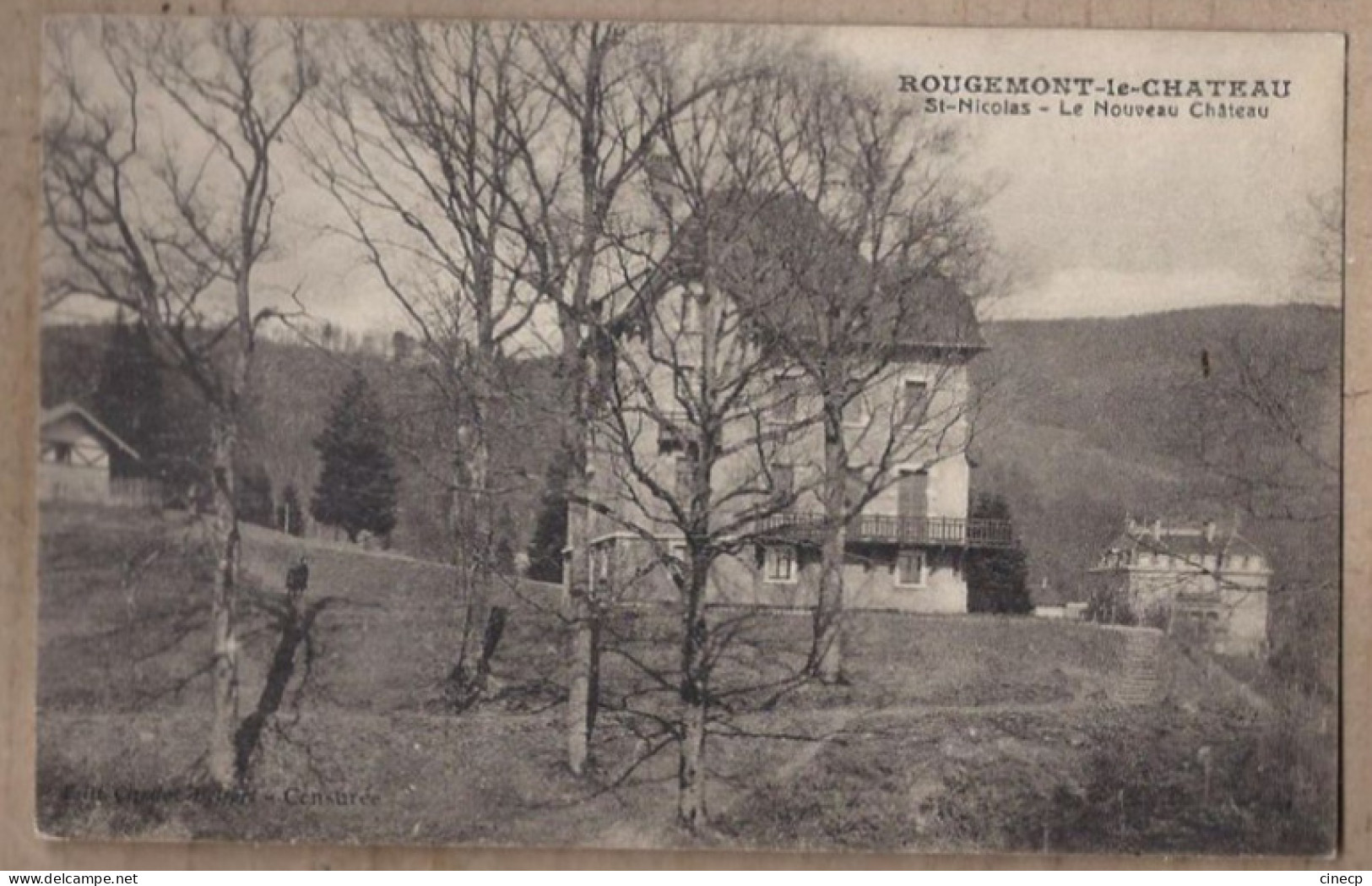 CPA 90 - SAINT NICOLAS - ROUGEMONT Le CHATEAU - Le Nouveau Château - TB PLAN EDIFICE - Sonstige & Ohne Zuordnung