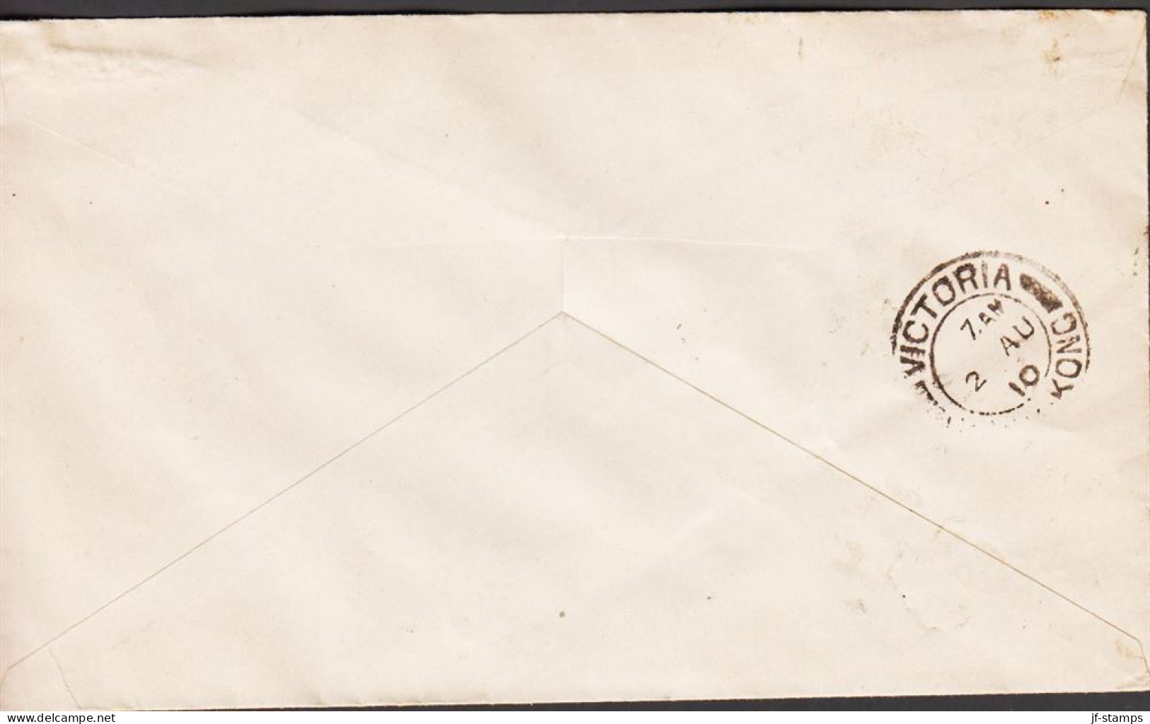 1910. MACAU. Pair And 2 Single 3 Cents Carlos I Bisected On Beautiful Small Cover To Hong K... (Michel A 129) - JF544816 - Storia Postale